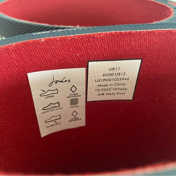 Joules Union Jack wellies / rain boots - Picture 4 of 7